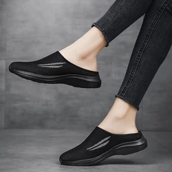 Oddychające lekkie klapki damskie New Casual Half Slippers Outdoor Flats Zapatos De Mujer Plus Size Quality Shoes for Woman Slippers