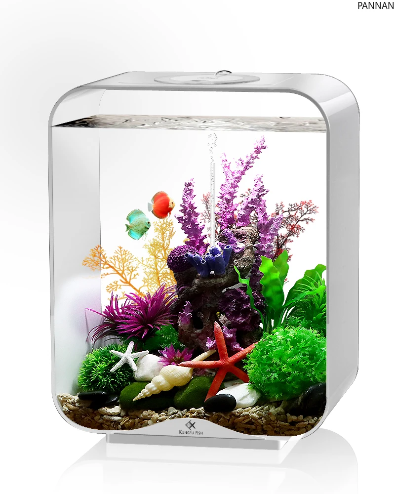 

Creative ecological desktop goldfish tank filter oxygen generator living room household aquarium
