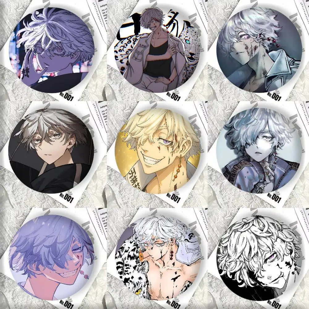 Anime Characters Imaushi Wakasa T-Tokyo R-Revengers  Badge Tinplate DIY Backpack Clothing Accessories Jewelry Pins