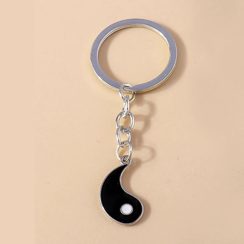 Aihua heiß verkaufen Yin Yang Tai Chi Schlüssel bund Bff besten Freunde Paar passende Sets für Frauen Männer Liebhaber Schlüssel ring Schmuck Geschenke – Detail 13