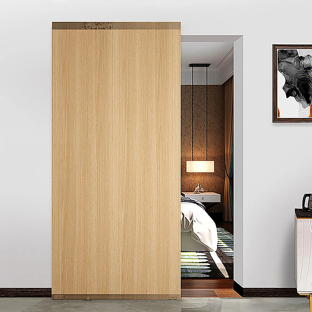 Toilet Door Invisible Track Translation Door Wooden Door Two-way Buffer Sliding Door Special Hardware Accessories