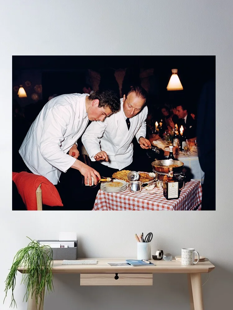 Slim Aarons, Crepes in Cortina d'Ampezzo 1962, Print Art Canvas Poster, Living Room, Home Wall Decor Picture