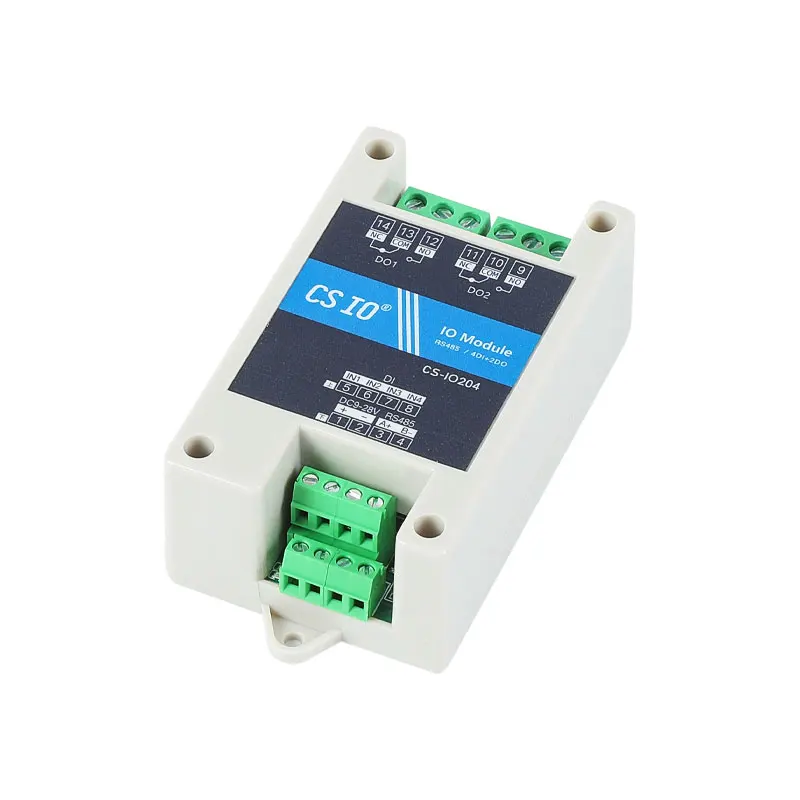 CSIO-204D Serial Relay isolation RS485 Modbus 2Al (input 4-20mA)+2DO(Relay Nommal Open)