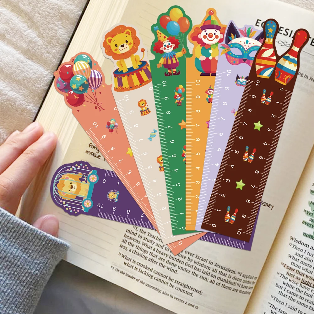 30 قطعة الإشارات المرجعية السيرك الكرتون حاكم DIY بها بنفسك كتيب اكسسوارات الديكور لوازم السيرك من الخيال المرجعية هدية رسالة بطاقات #3