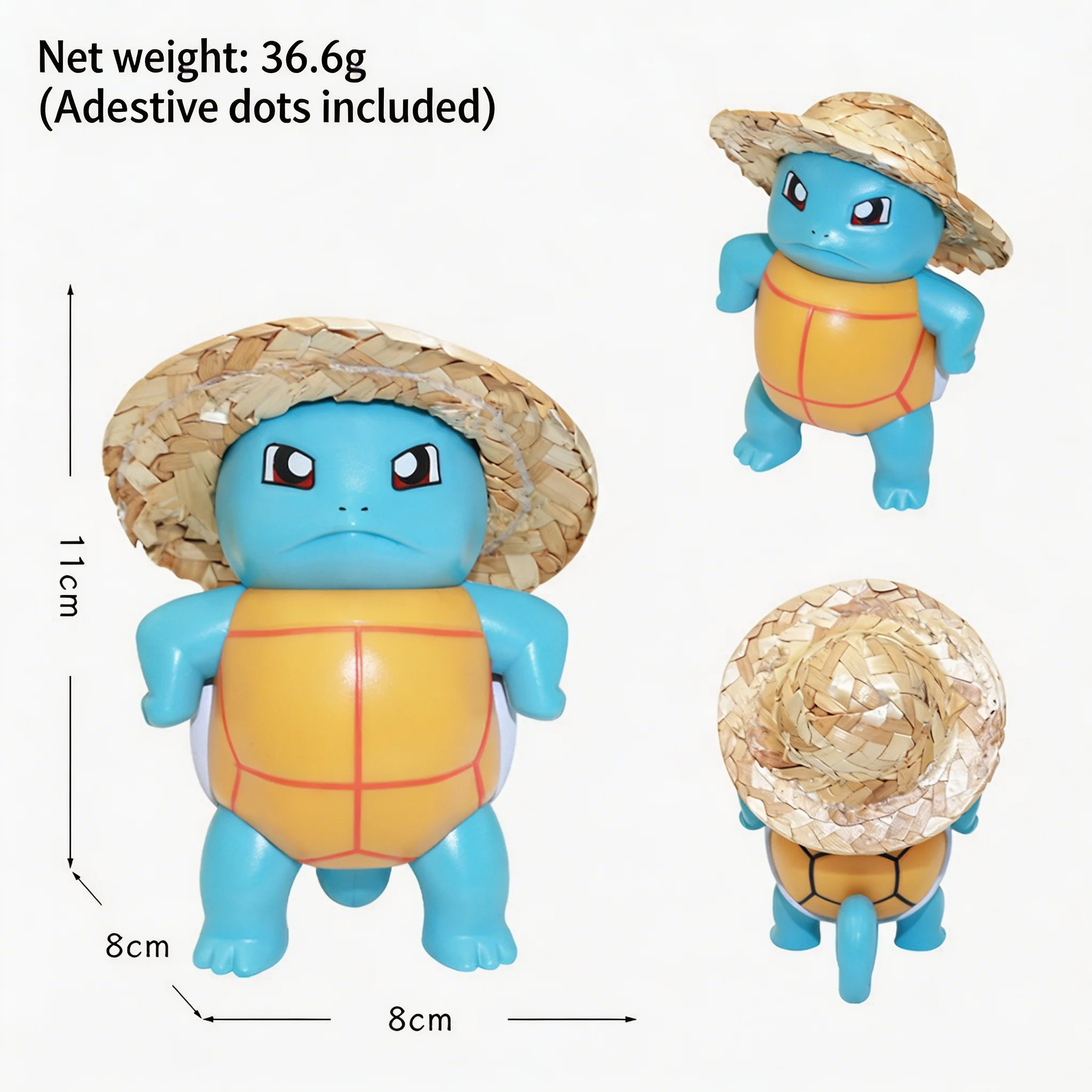 Pocket Monsters Bulbasaur Sammelfigur im Cartoon-Stil, niedliches handgefertigtes Modell, Wohnzimmer-Tischdekoration, Geschenk.