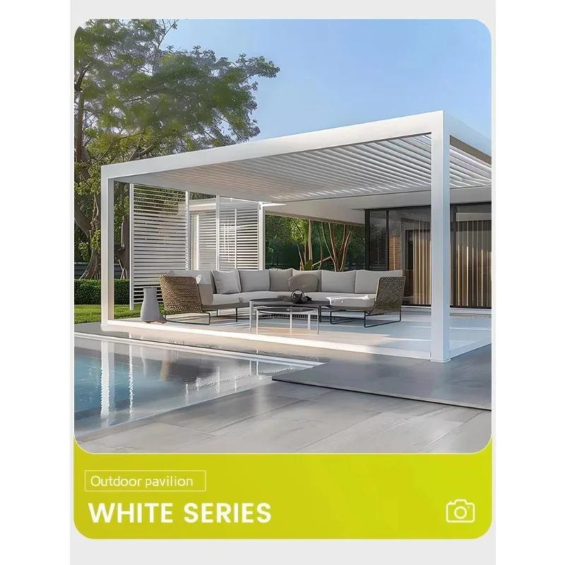 

Villa Design Electric Aluminum Double Roof Canopy Gazebo South African Outdoor 3x4 6x4