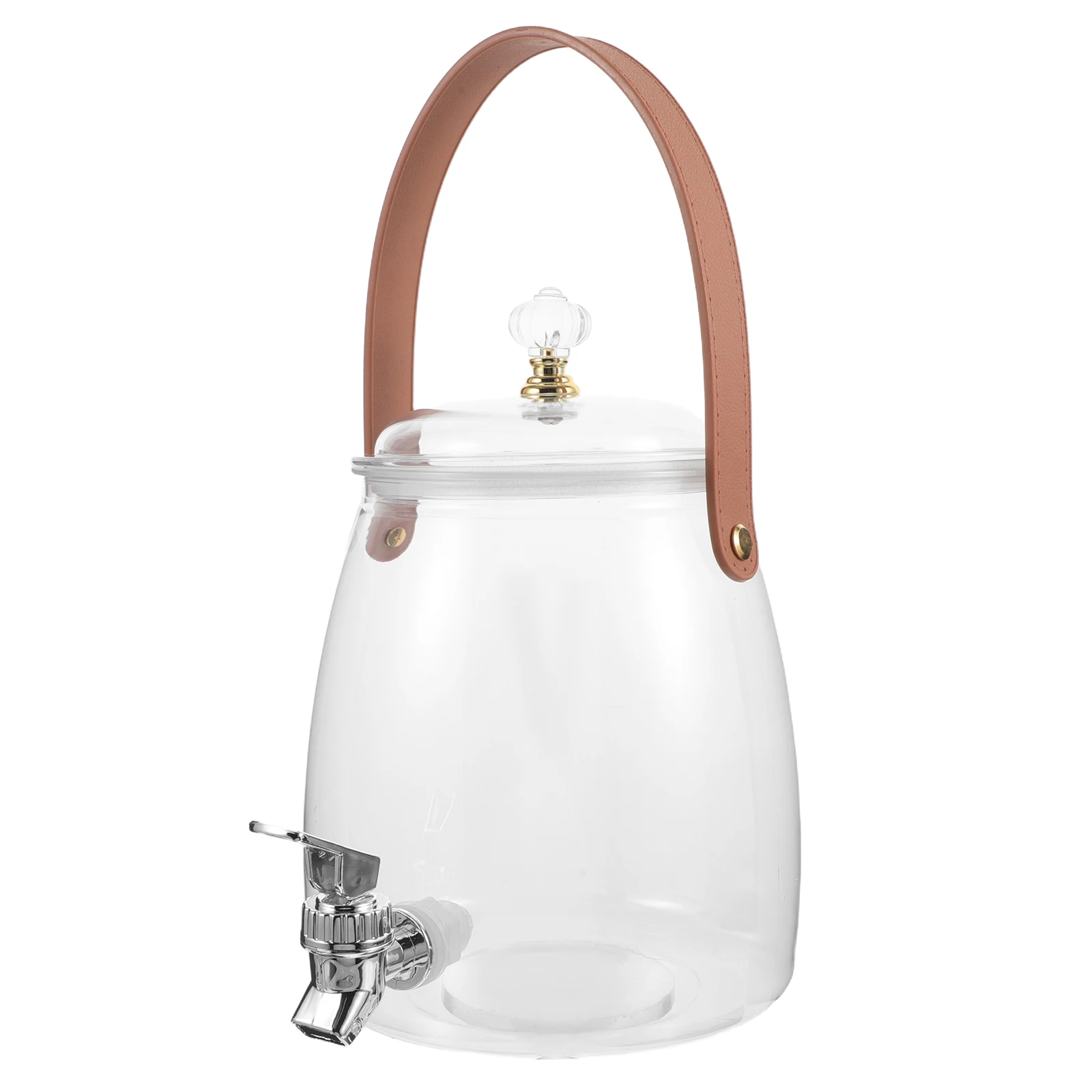 

3.2L Cold Beverage Dispenser With Faucet Plastic Drink Container Large Capacity Portable Water Pitcher For Kitchen Camping