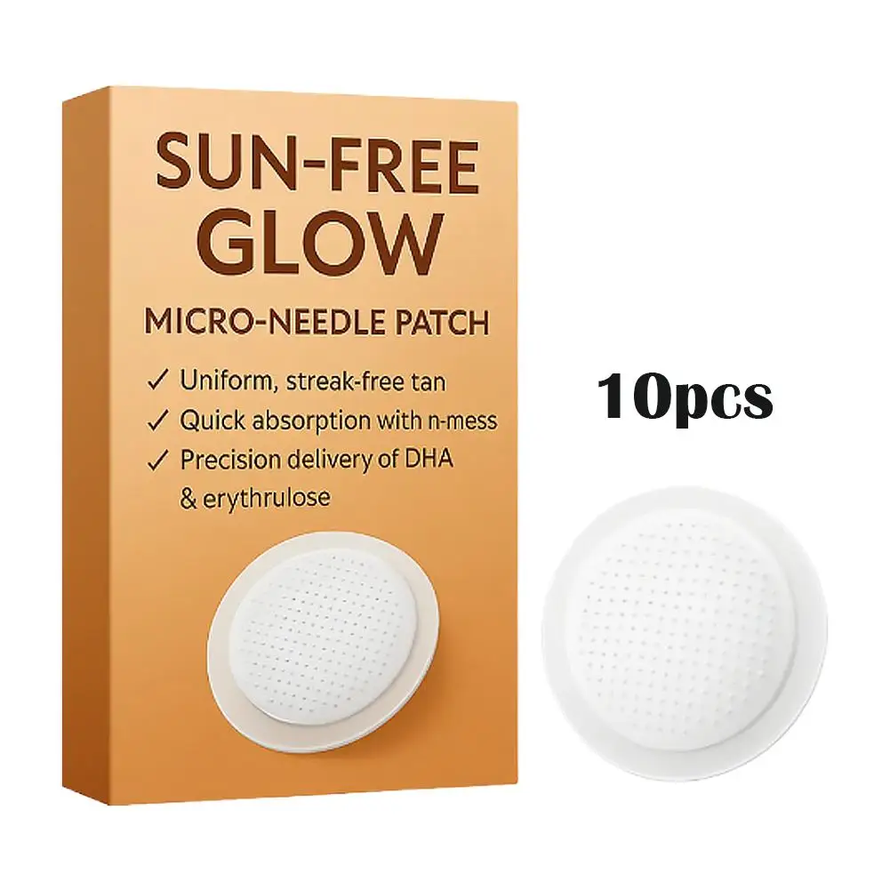 1/2/3 Cajas de Parches de Bronceado Natural Sun Free Glow, Parches de Microagujas Avanzados Sun Free Glow para Todo Tipo de Piel
