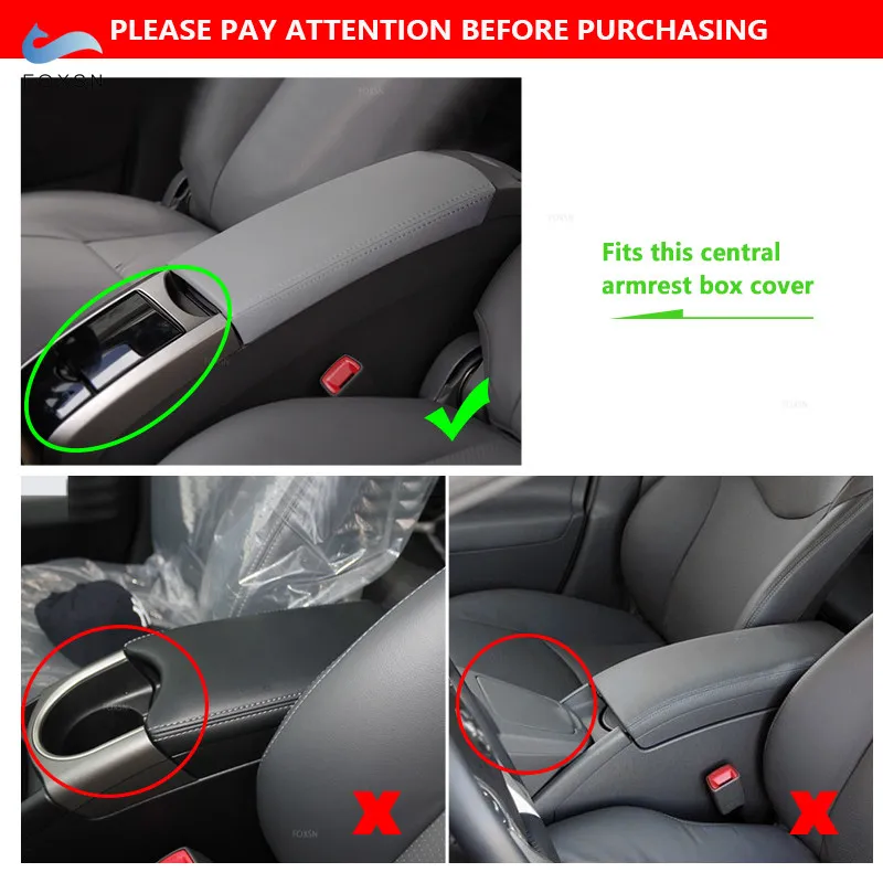 For Toyota Prius 2004 2005 2006 2007 2008 2009 Car Interior Door Panel Armrest / Center Control Armrest Cover Trim Accessories