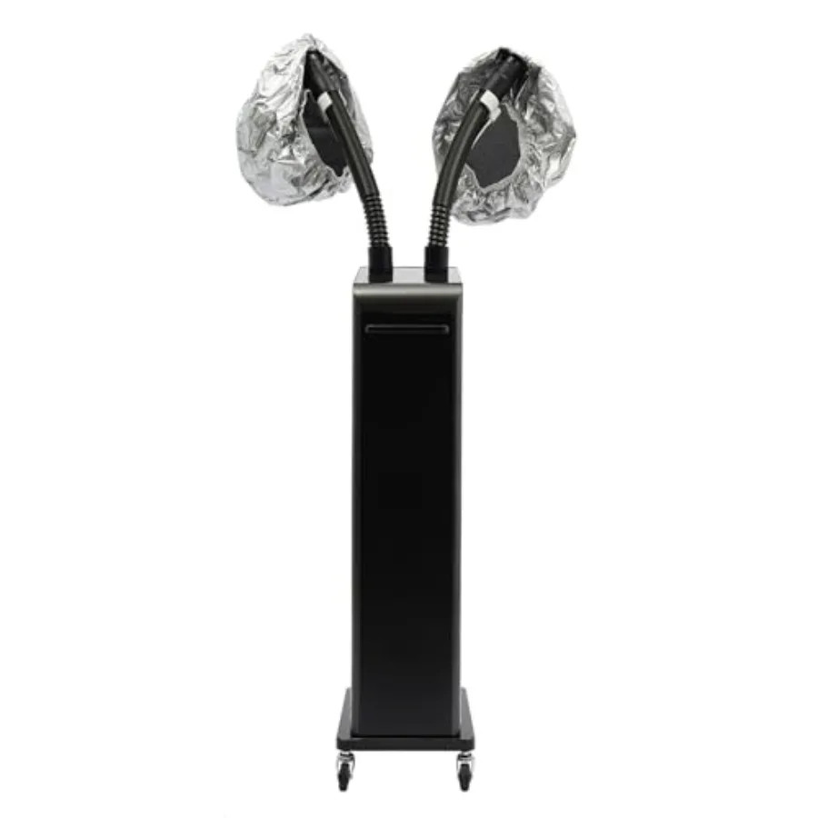 Nano Hair Steamer with 2 Vaporizing Caps Adjustable Professional Micro Mist Hair Processor with Rolling Wheels 700W 110V Nano H