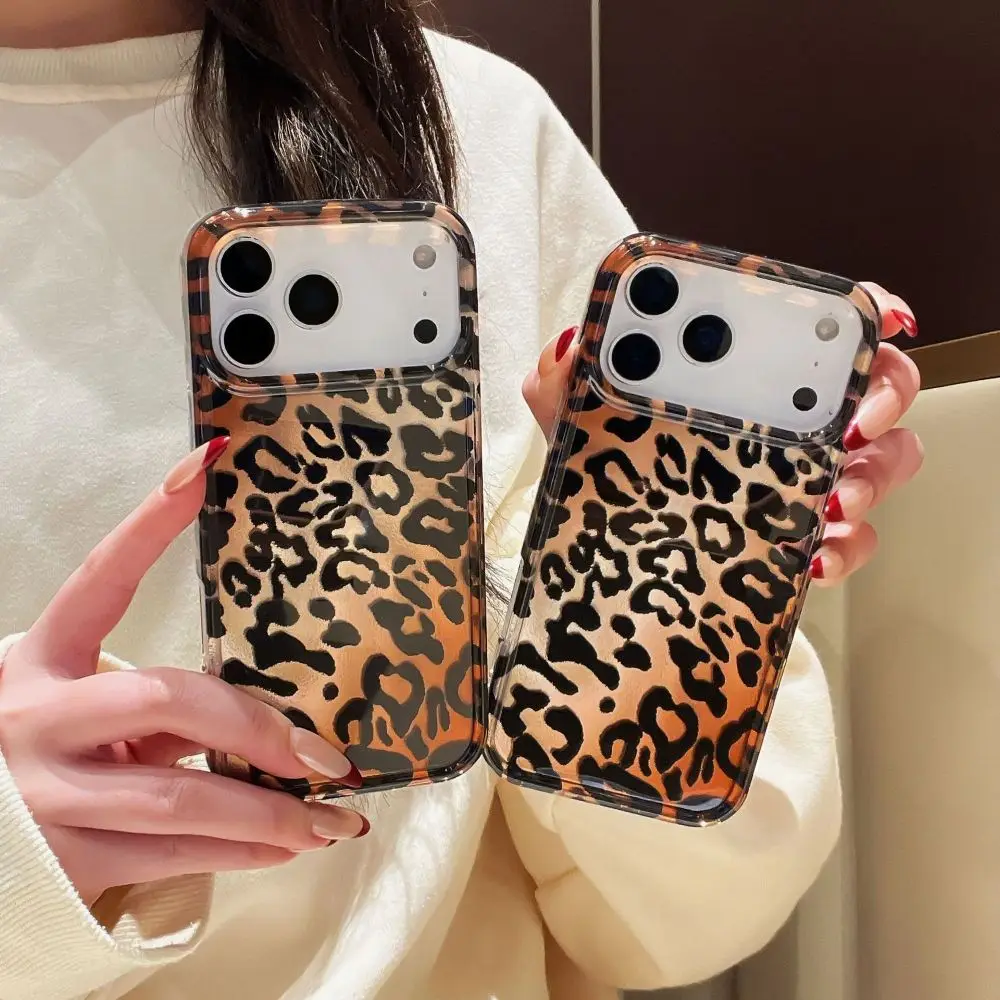 

Fashion Personalized Gold Leopard Phone Cover for iPhone 14 15 16 17 Pro Max with Protective Case