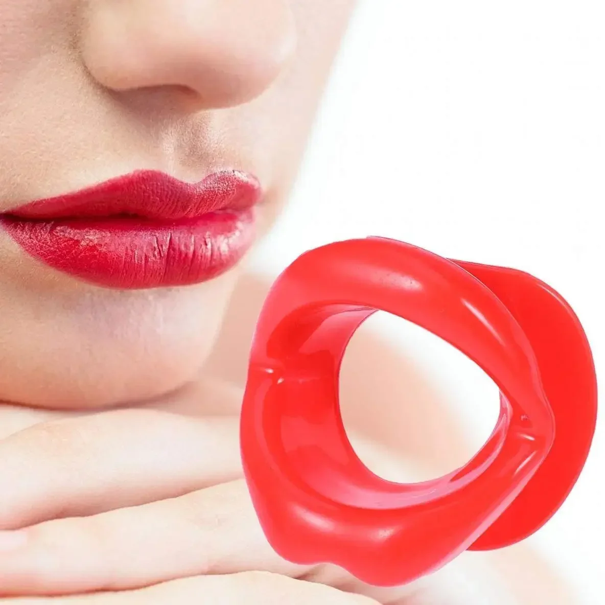 Silicone Rubber Face Slimmer Exercise Mouth Piece Muscle Anti Wrinkle Lip Trainer Mouth Massager Exerciser Mouthpiece Face Care