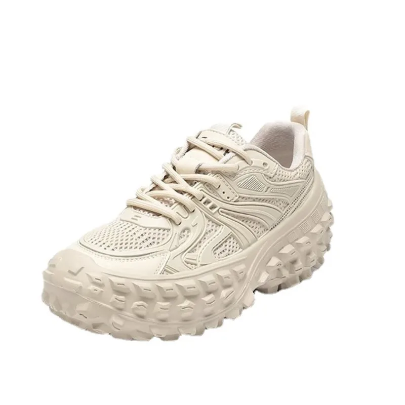 Fashion Dad Shoes Female Spring Autumn New Tires Durian Sole Mesh Breathable Sports Casual Shoes Quality Comfortable Design