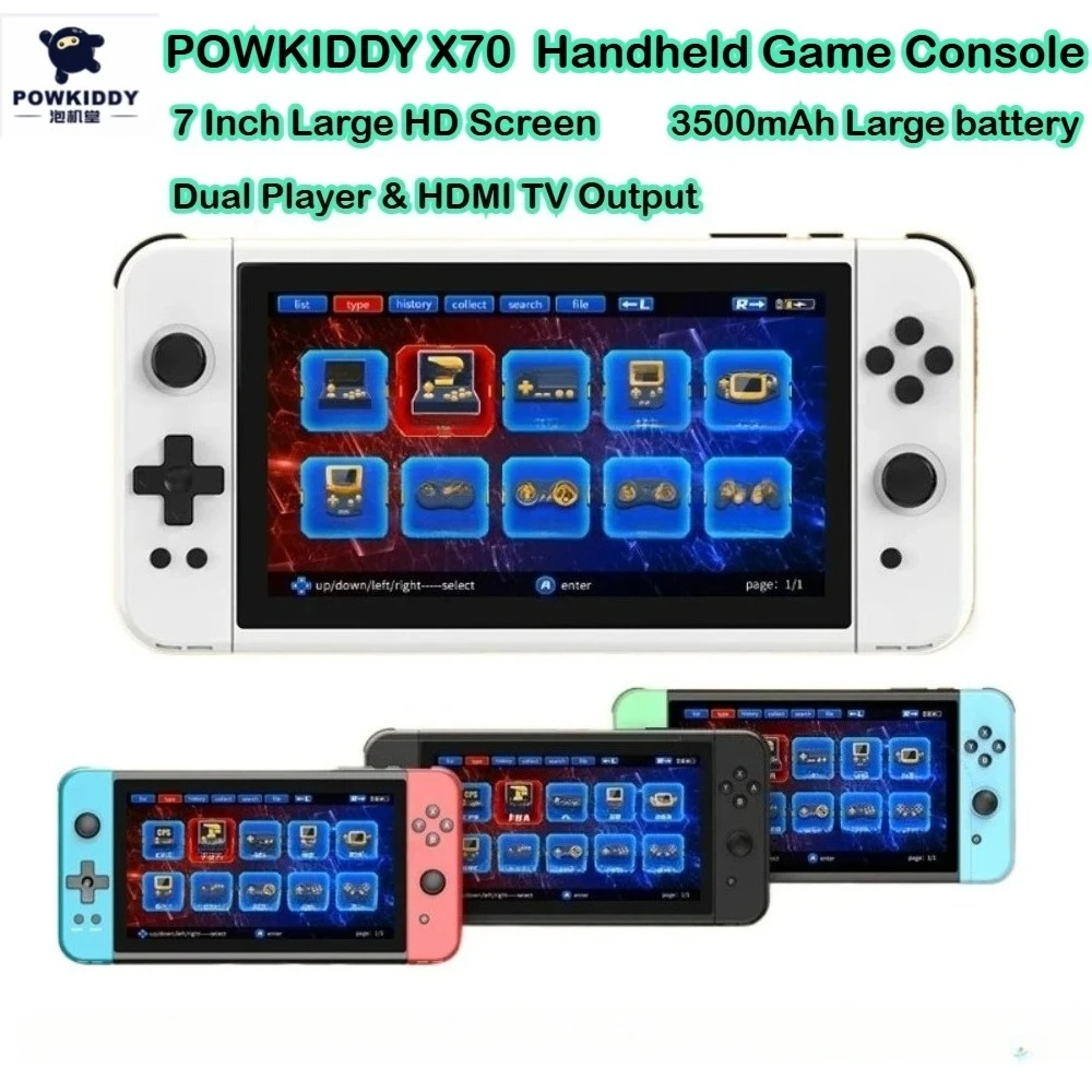 Gaming Console For Sale - Konsola przenośna Powkiddy X70, 7-calowa konsola
