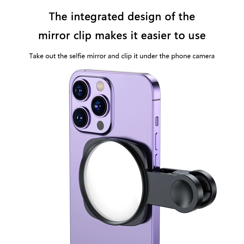 New Mobile Phone Features High-definition Reflective Self-portrait Mirror At The Back A Self-portrait Clip Include Storage Box