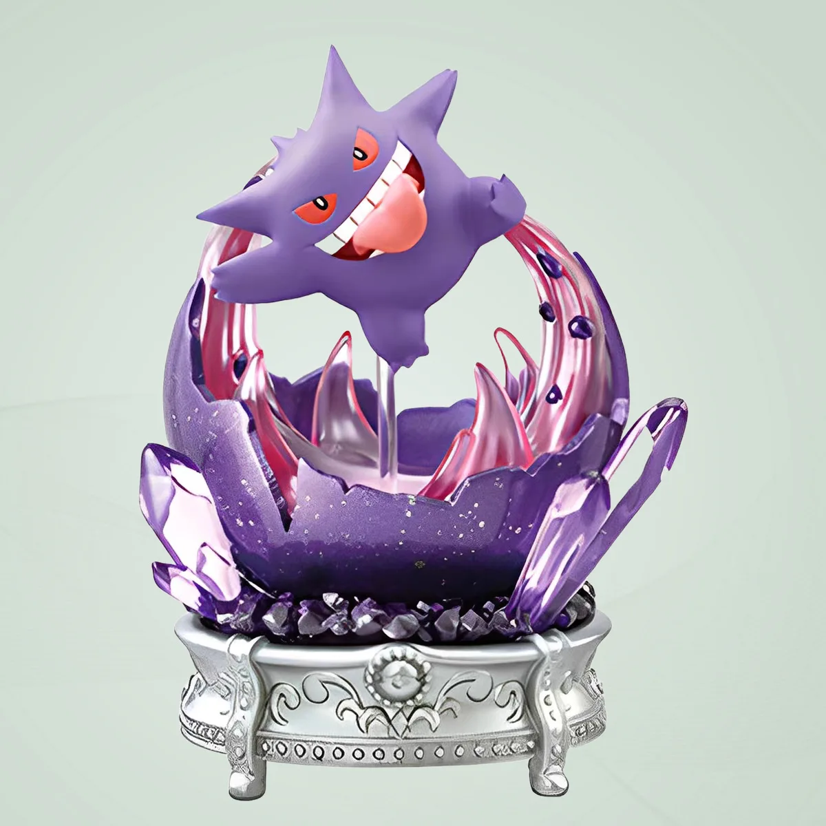 Caja ciega de monstruo de gemas, juego de Mini figuras de Gengar Vulpix Eevee Jigglypuff, juguete de modelos coleccionables de Anime, regalo, 6 uds.