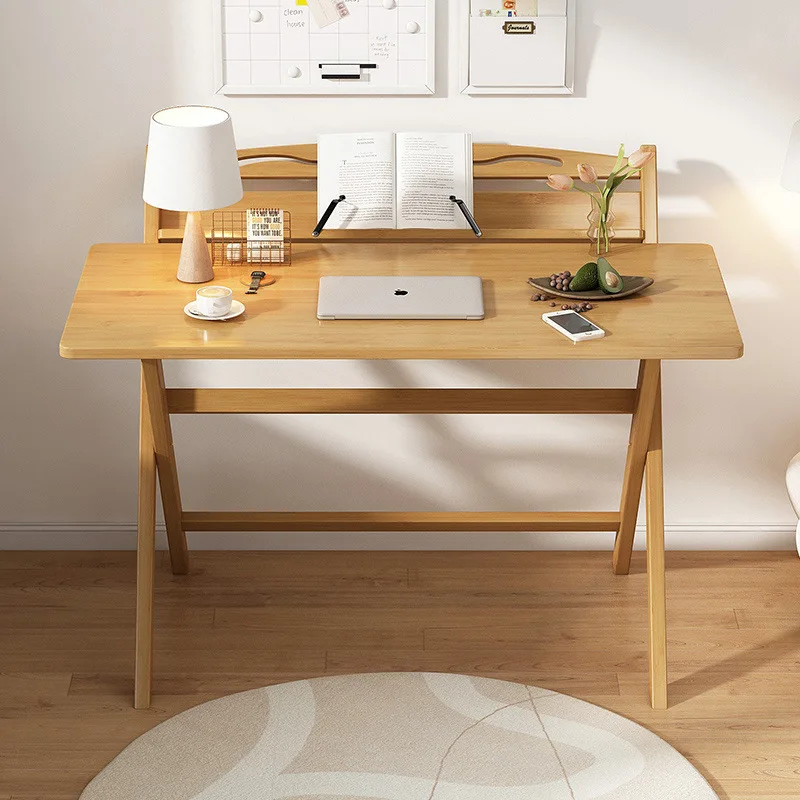 شقة صغيرة خالية من التركيب طاولة دراسة للأطفال تأجير منزل طاولة طعام طاولة من الخشب الصلب ومجموعة كرسي #2