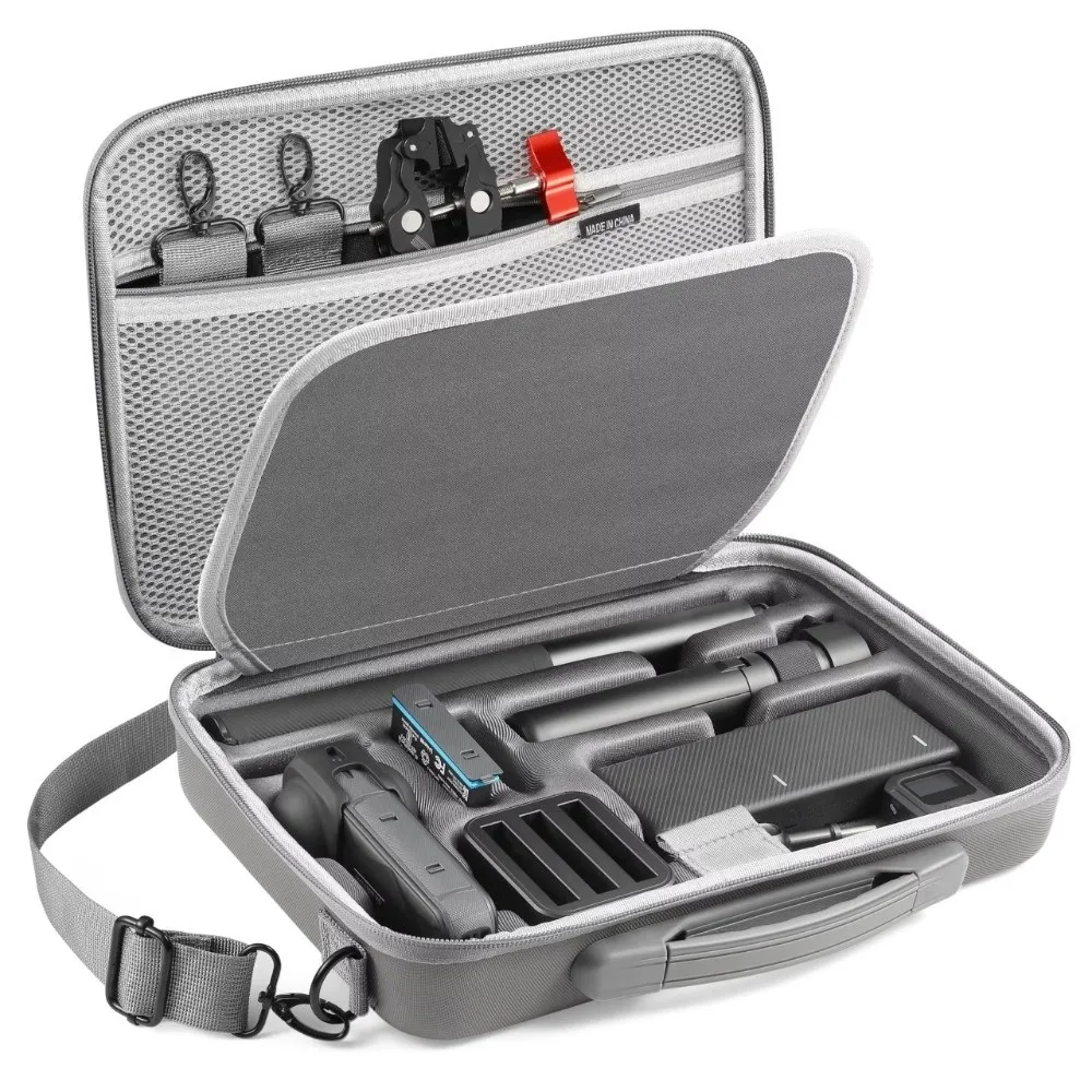 PU Carrying Case Large Capacity High Quality Storage Protective Bag Shoulder Strap Dual Layer Travel Bag for Insta360 X5