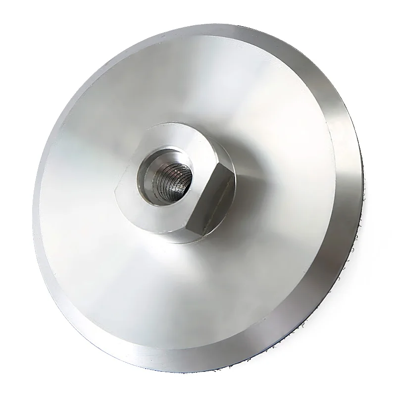 LOZLIN 4/5inch Aluminum Sticky Disc Polishing Backing Pad M14 M10 M16 5/8-11 Polish Wheel Holder Pad Reinforced Durable Design