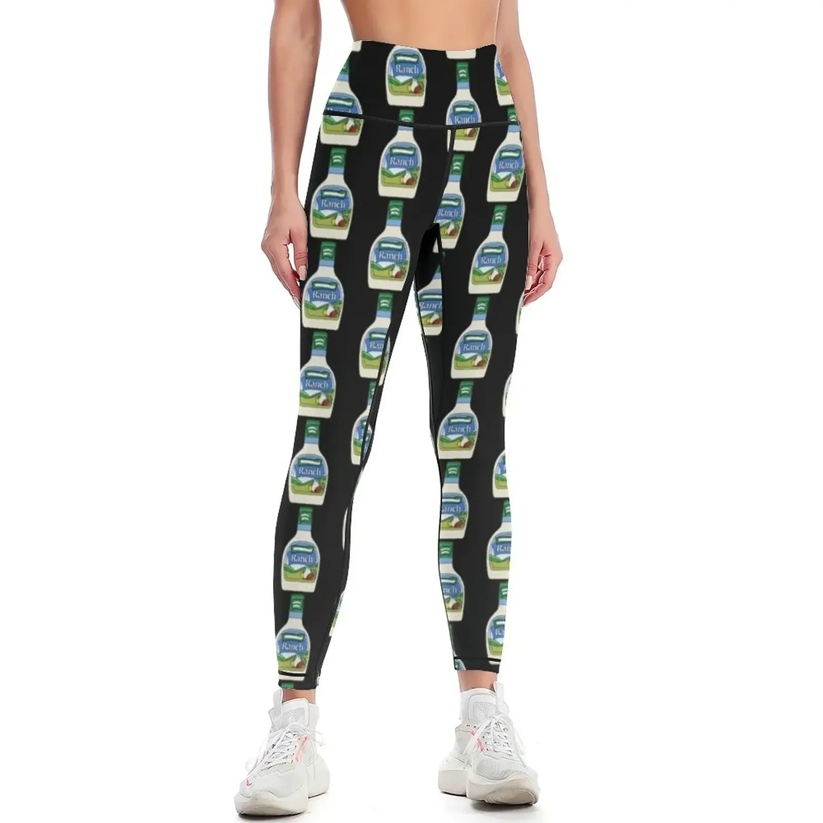 

A bottle of ranch dressing Leggings gym clothing sporty woman push up trousers gym sportswear woman Womens Leggings