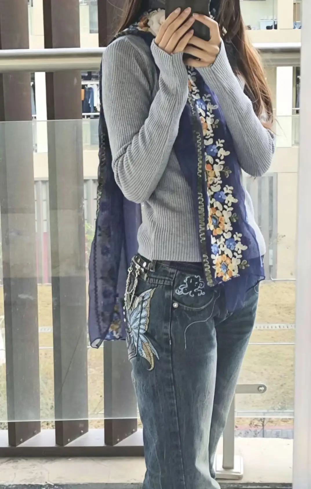 Retro Hot Girl Butterfly Jeans Specially Designed For Women Suitable For 2026 New Fashion Harajuku Hip Hop Casual Style Jeans
