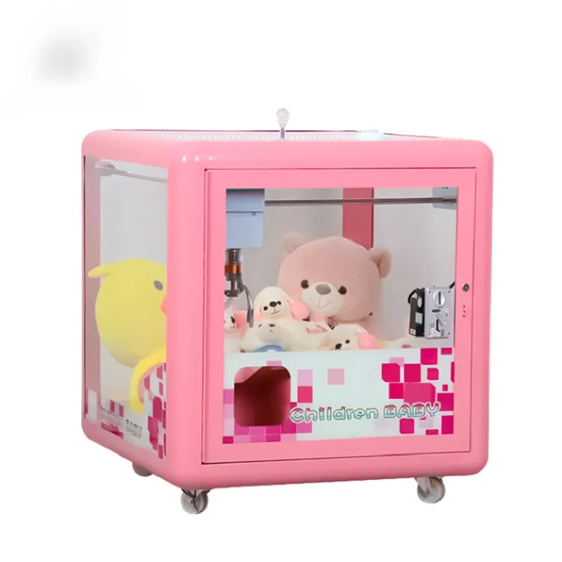 ファン スペース パーソナライズ カスタム アーケード ドール クレーン おもちゃ ミニ クレーンゲーム ダブル 4人用 キューブ ヒューマン クレーン ゲーム マシン 子供向け