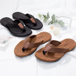 Soft Home Slippers Summer Indoor Skid Proof Bathroom Slippers  Men Flip Flops Flat Shoes