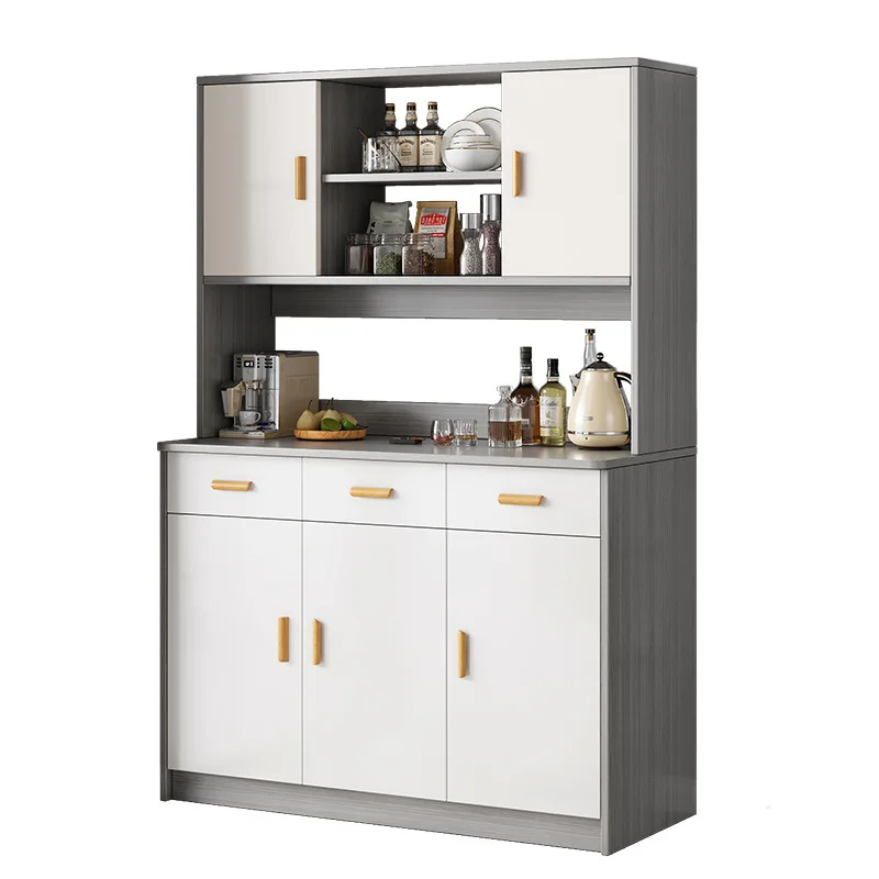 

Dining side cabinet integrated wall high cabinet modern simple living room home light luxury multi-functional storage tea