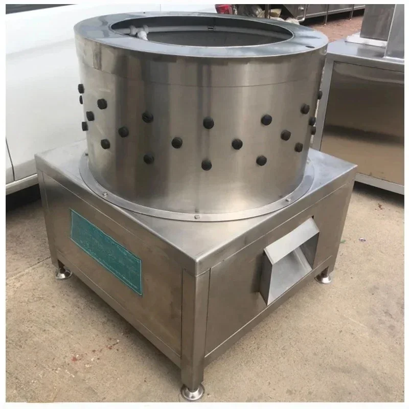 Homemade Chicken Scalding and Defeathering Plucking Feather Poultry Plucker with Water Inlet Machine Slaughter Equipment