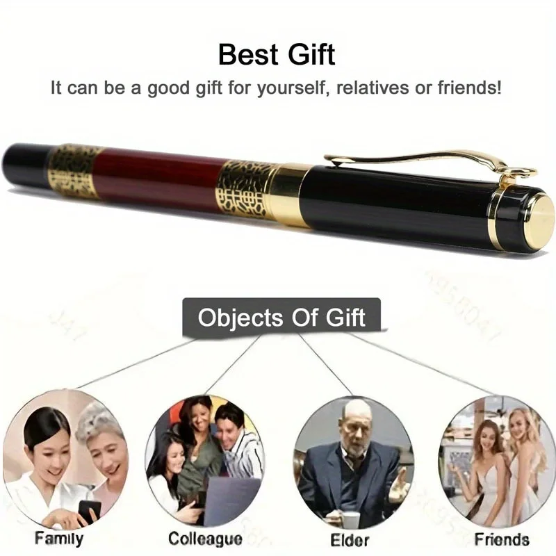 Personalisiertes Retro-Luxus-Stiftset in Geschenkbox, Premium-Geschäftsstift, Ideales Geschenk für Büro, Hochzeit, Abschluss und Feiertage – Detail 2