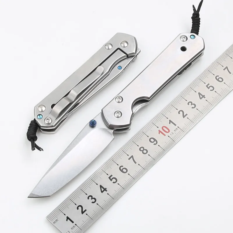 Free Wolf MINI-CR 58HRC 8CR13MOV Folding knife Steel Handle Frame Holder Camping Hunting Outdoor EDC Pocket Survival Knife Tool