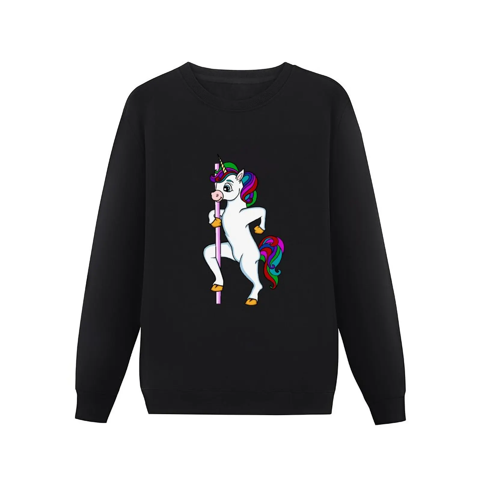 Unicorn, Dancing Unicorn, Pole Dancing Unicorn, Dancing Pole Dancer Gift Idea For Unicorn Lovers, Cute Whimsical Pullover Hoodie