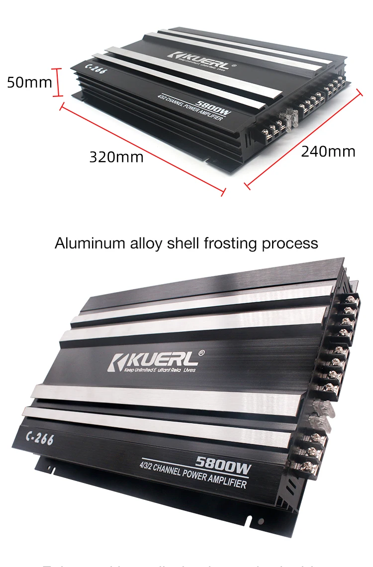2025 new Wholesale Professional Car Amplifier 12v 5800W Class AB Full Rang Power Amplifier 4 Channel Car Audio Amplifier