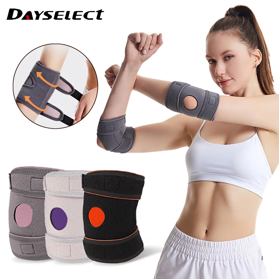 1Pcs Elbow Support Elastic Gym Sport Elbow Protective Pad Absorb Sweat Sport Basketball Volleyball Tennis Arm Sleeve Elbow Brace