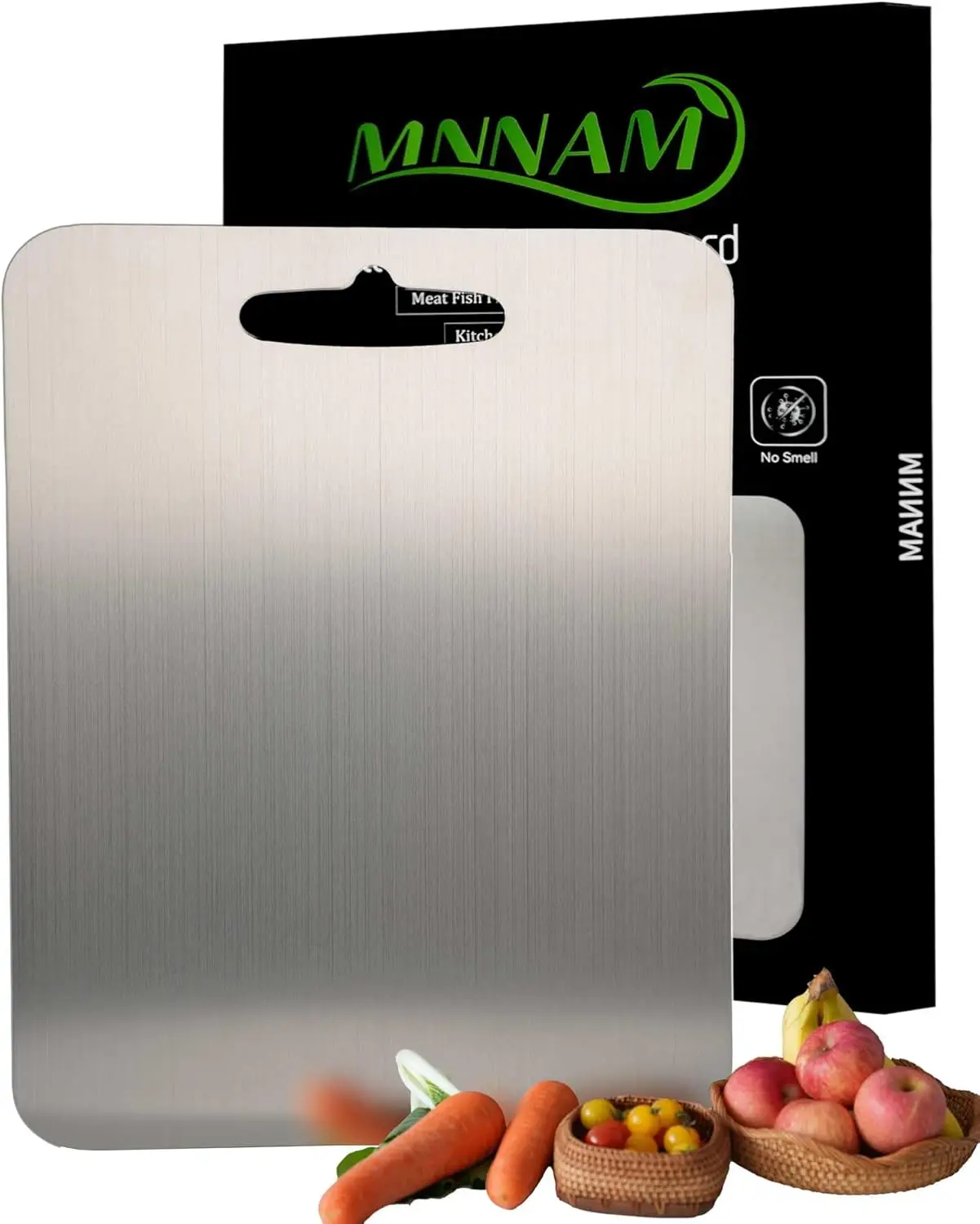 

Pure Titanium Cutting Boards for Kitchen,Double Sided,Dishwasher Safe,Food-Grade Titanium Chopping Board for Camping & S