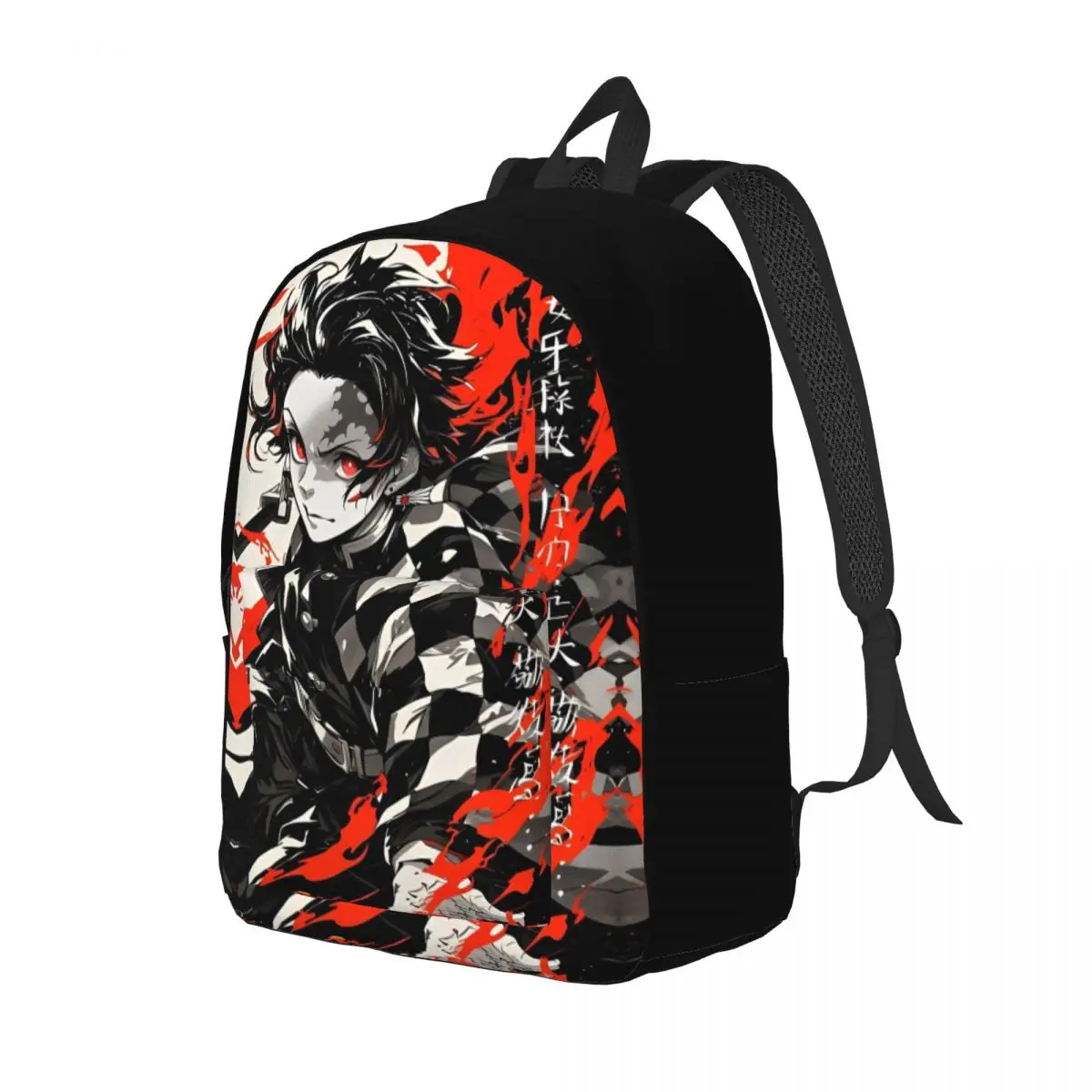 Demon Slayer Tanjiro Kamado for Men Women Student School Bookbag Manga Daypack Elementary High College Sports