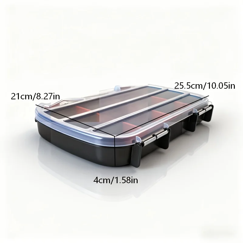 1pc Handheld Parts Box, Screw Hardware Storage Box, Detachable Partition, Electronic Component Tool Box