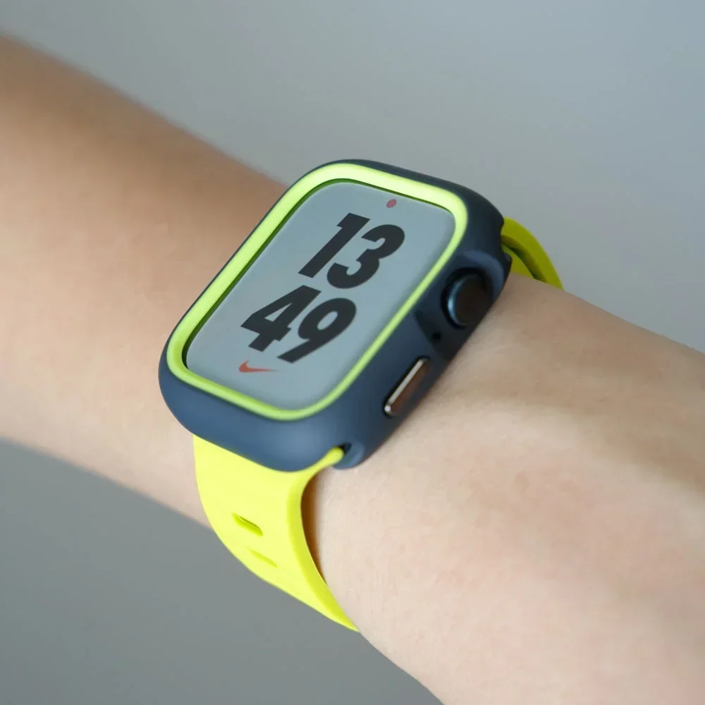 TPU Case+Silicone Strap for Apple Watch Band ultra 49mm 42mm 38mm Sport Band for iwatch series9 8 7 6 SE 5 4 45mm 44mm 40mm 41mm