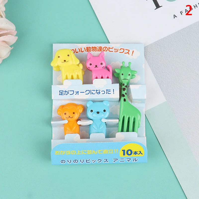 Kids Fruit Picks Mini Fruit Forks Kid Bento Accessories Chopsticks Mini Cute Children Snack Cake Dessert Food Pick Toothpick