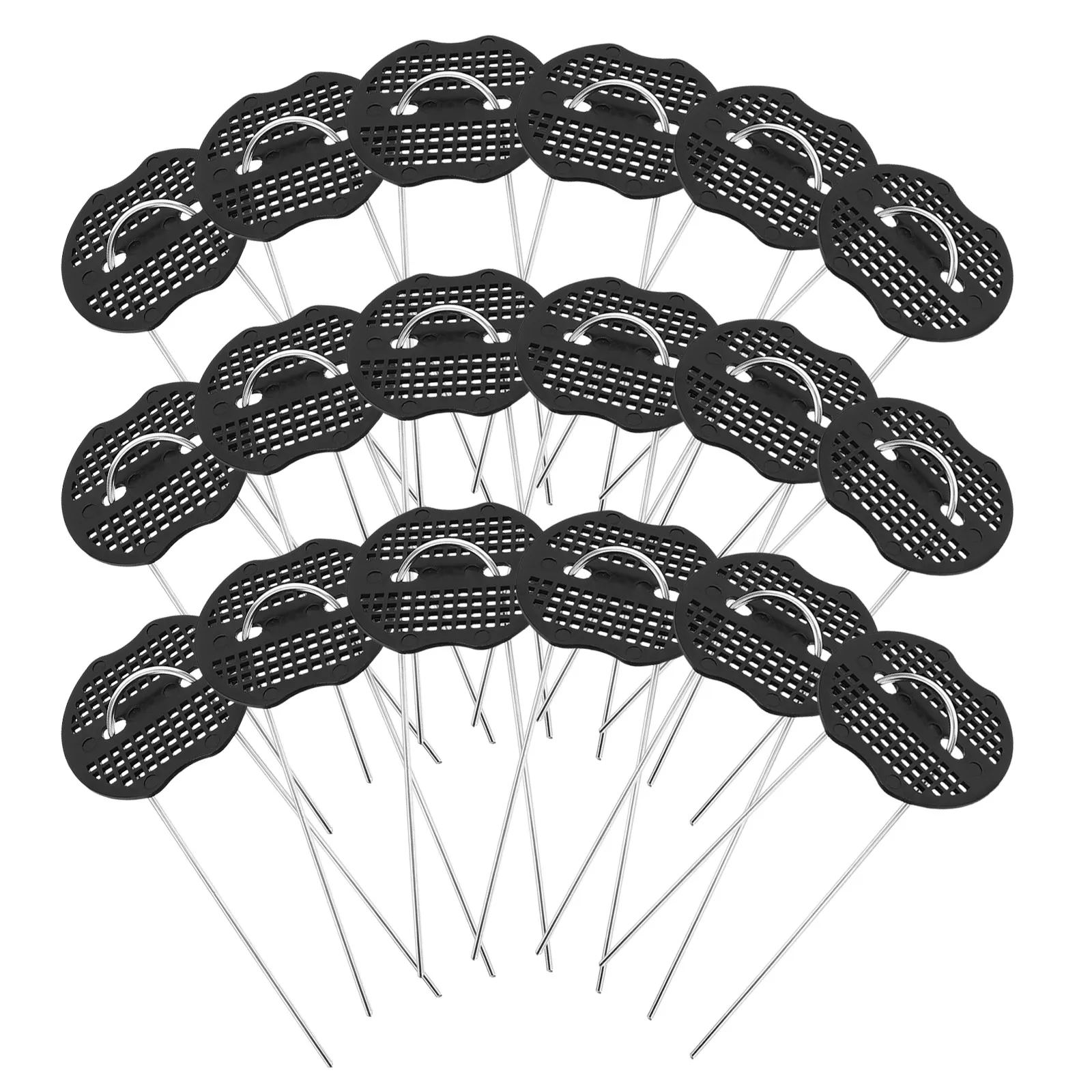 

U-Shaped Ground Stakes Heavy Duty Metal Garden Stakes For Fixing Tent Lawn Fence Cloth Outdoor Yard Pegs Landscaping Tools