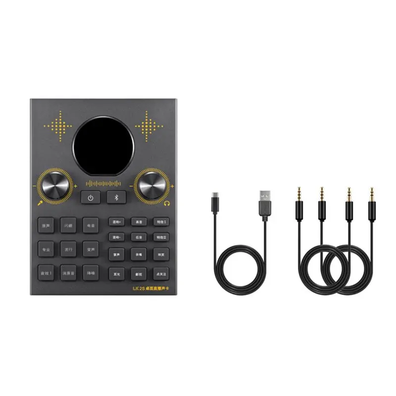 

Новинка! Аудиомикшер для прямых трансляций, подходит для мобильных телефонов, компьютеров и микрофонов, с оборудованием для изменения голоса.