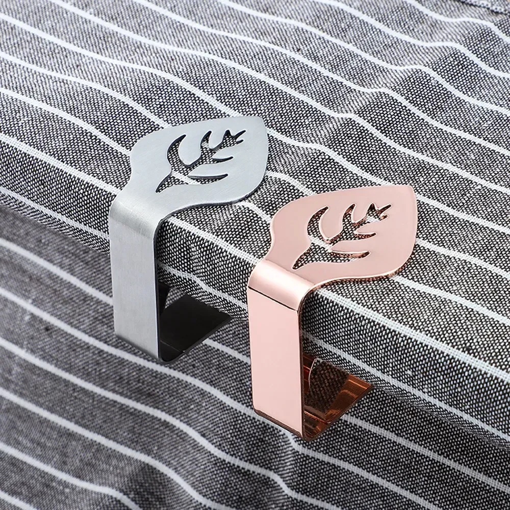 

Table Picnic Stainless Clamp Holder Wedding Cover Decorative for Tablecloth Leaf BBQ Tablecloth Clamps Clips Decor Steel