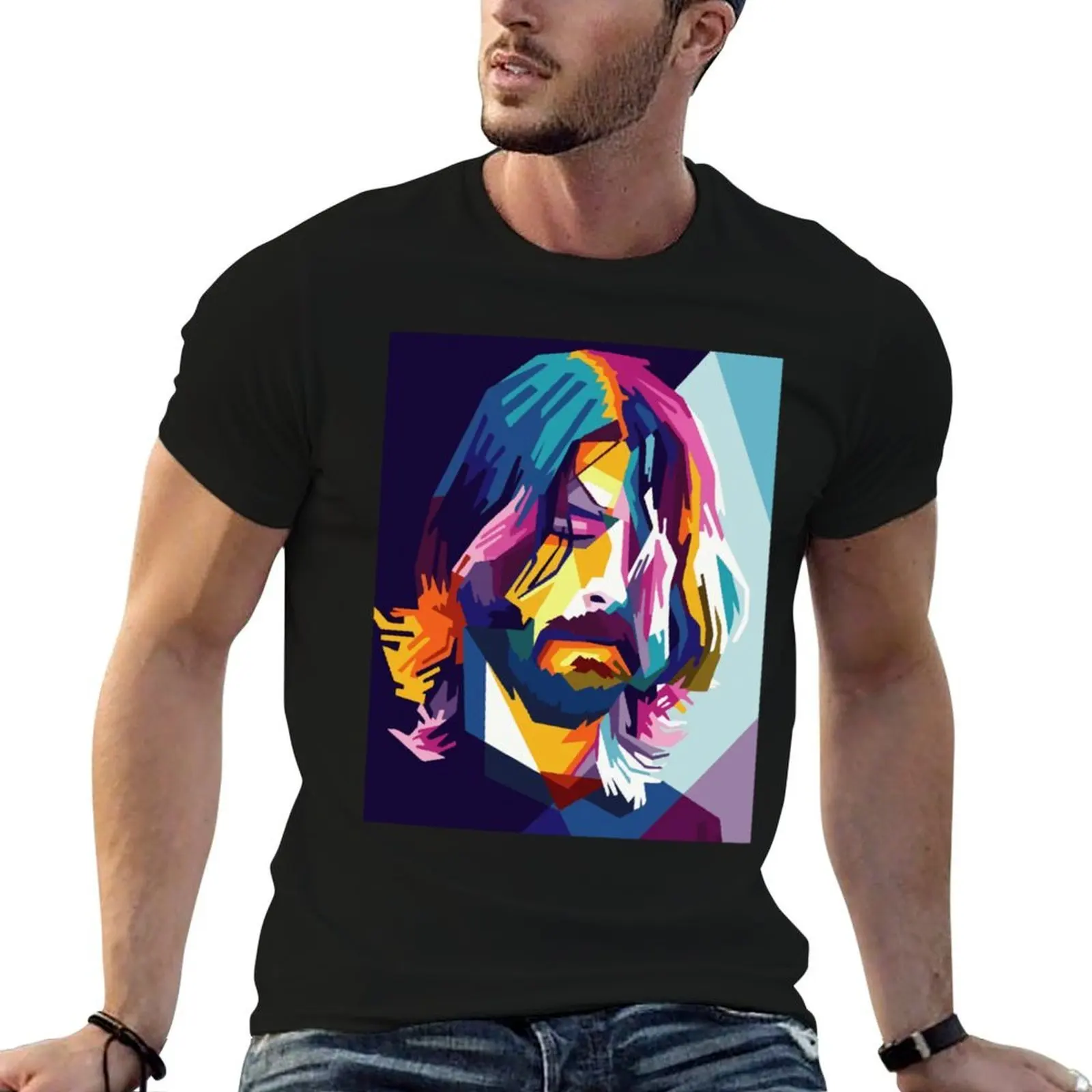 

DAVE GROHL T-Shirt cotton t shirt man printed t shirts for man t shirt for man 100 percent cotton T-shirt