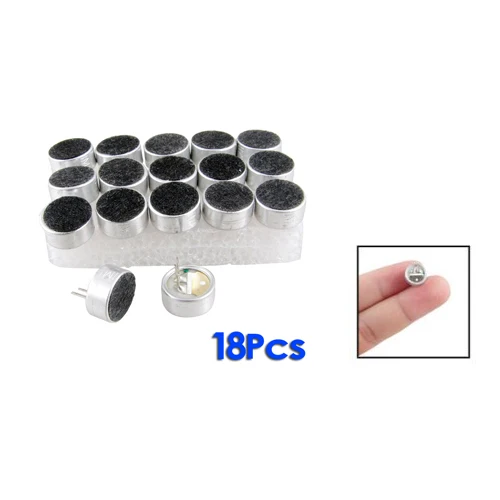 18 Pieces 9.5mm Dia MIC Capsule Electret Condenser miniphones