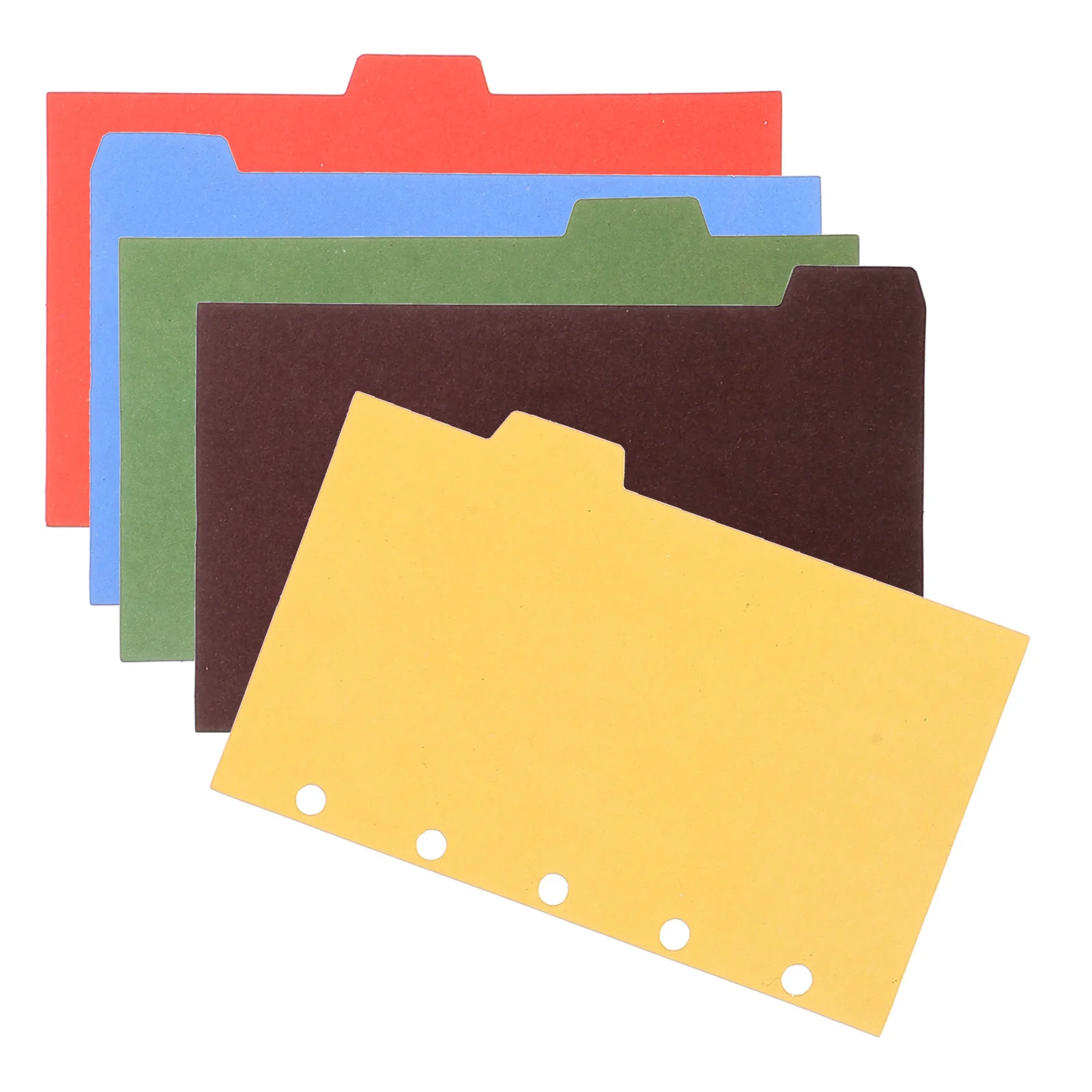 

2Sets Index Divider Loose-Leaf Binder Notebook Dividers Paper Tabs Detachable Office Page Markers Classification Tab Labels