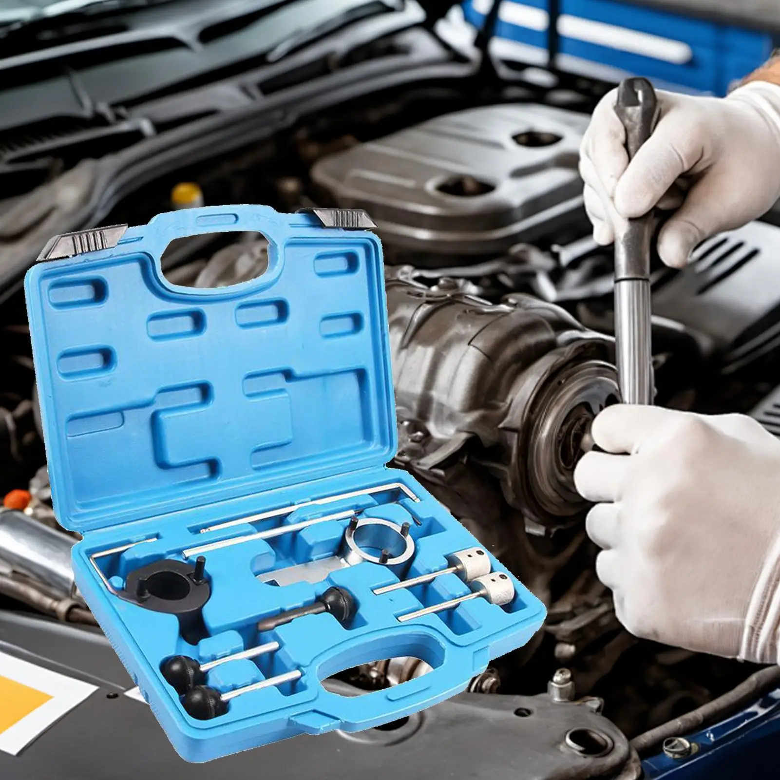 

Автомобильный набор инструментов для синхронизации дизельного двигателя, инструмент для регулировки ремня дизельного двигателя, инструмент для блокировки распределительного вала для 1,4-1,6-2,0 л