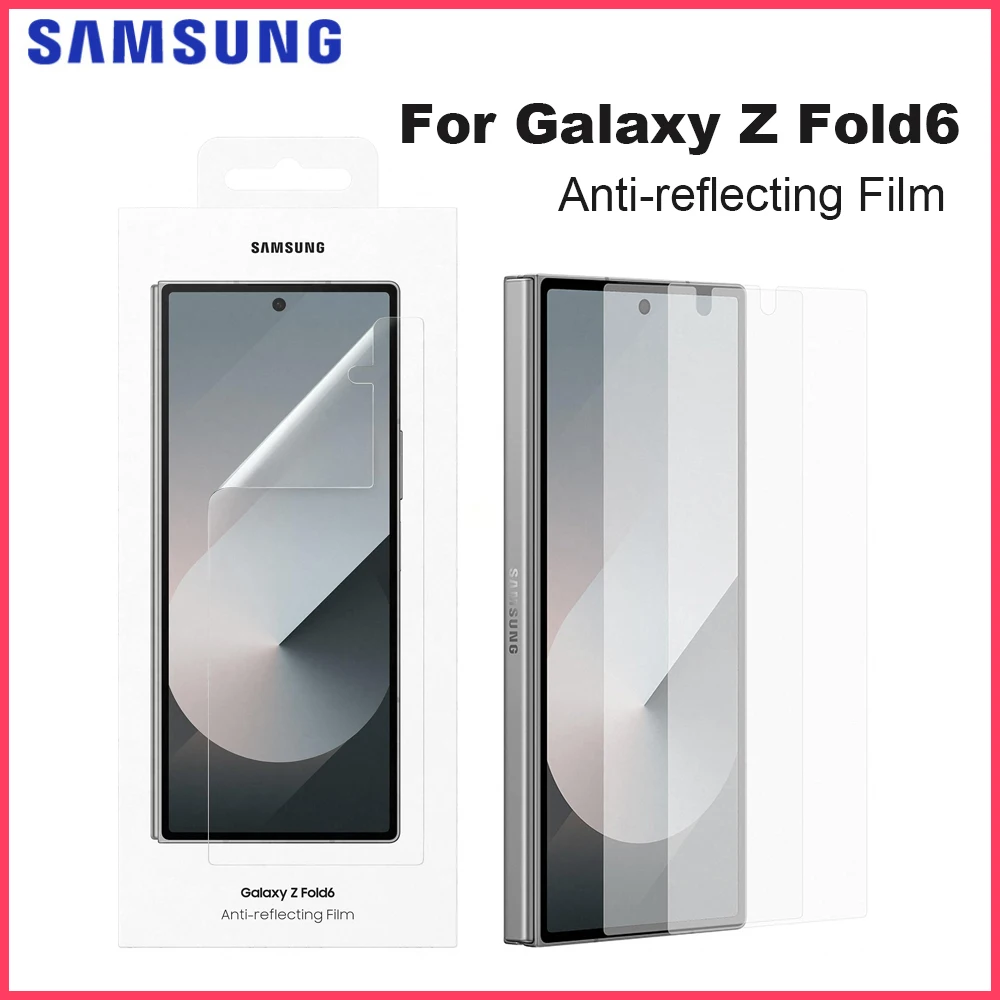 2PCS Original For SAMSUNG Galaxy Z Fold 6 Anti-Reflecting Film, Phone Screen Protector Transparent EF-UF956CTEG