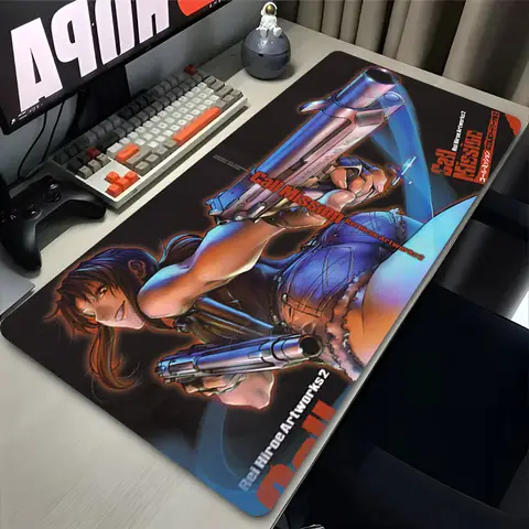 Deskmat Black Lagoon Gaming Mouse Pad Anime Mousepad Xxl Computer Accessories Desk Mat Gamer Mause Office Offices Pc Desktop