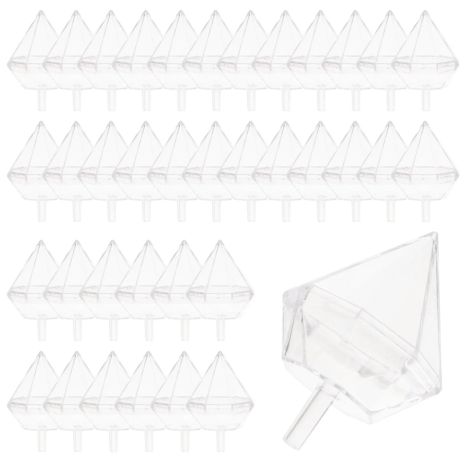 

80Pcs Transparent Chocolate Holder Clear Candy Wrapper Packaging Case DIY Bouquet Supplies Decorative Party Candy Boxes