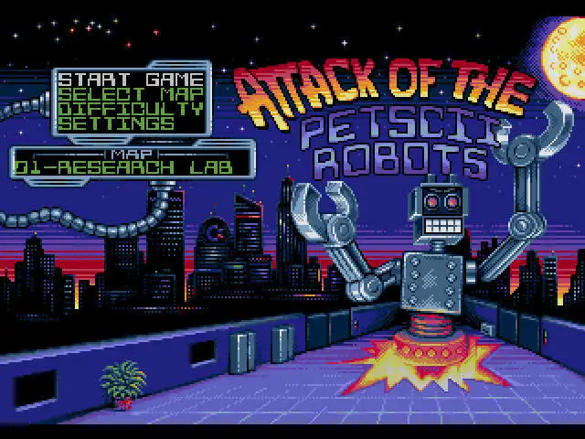 MD Attack of the Petscii Robots 16Bit Game Card For Genesis Mega Drive